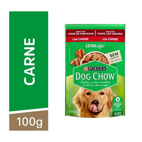 Racao-Umida-DOG-CHOW-Caes-Adultos-Carne-100g Racao-Umida-DOG-CHOW-Caes-Adultos-Carne-100g