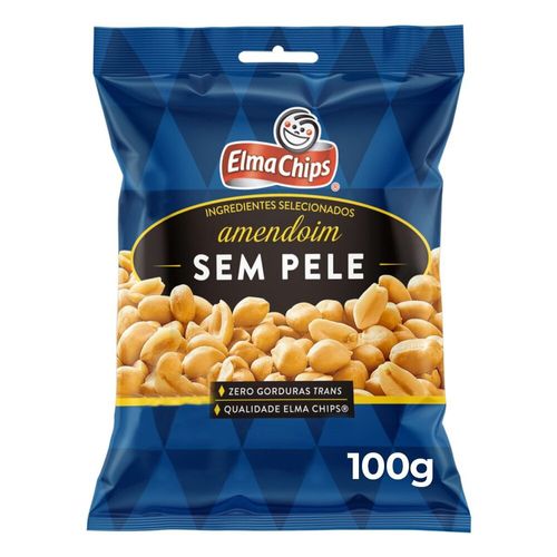 Amendoim-Sem-Pele-Elma-Chips-100G Amendoim-Sem-Pele-Elma-Chips-100G