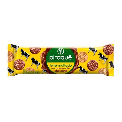 Biscoito-Leite-Maltado-Cobertura-Chocolate-Piraque-80g Biscoito-Leite-Maltado-Cobertura-Chocolate-Piraque-80g