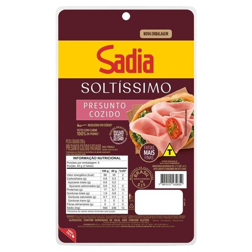 Presunto-cozido-fatiado-Sadia-Soltissimo-200g Presunto-cozido-fatiado-Sadia-Soltissimo-200g