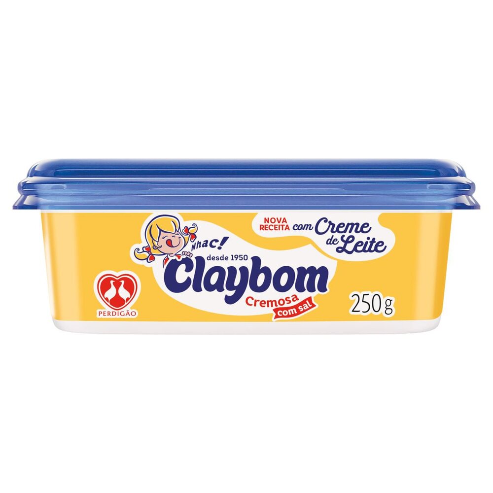 Margarina cremosa com sal Claybom pote 250g