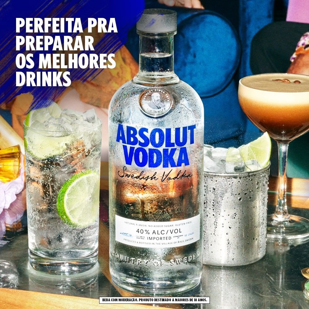 Vodka Absolut - 750 ml - Apoio Entrega V2