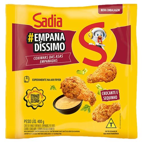 Empanado-de-Frango-Coxinha-da-Asa-Sadia-Pacote-400g Empanado-de-Frango-Coxinha-da-Asa-Sadia-Pacote-400g