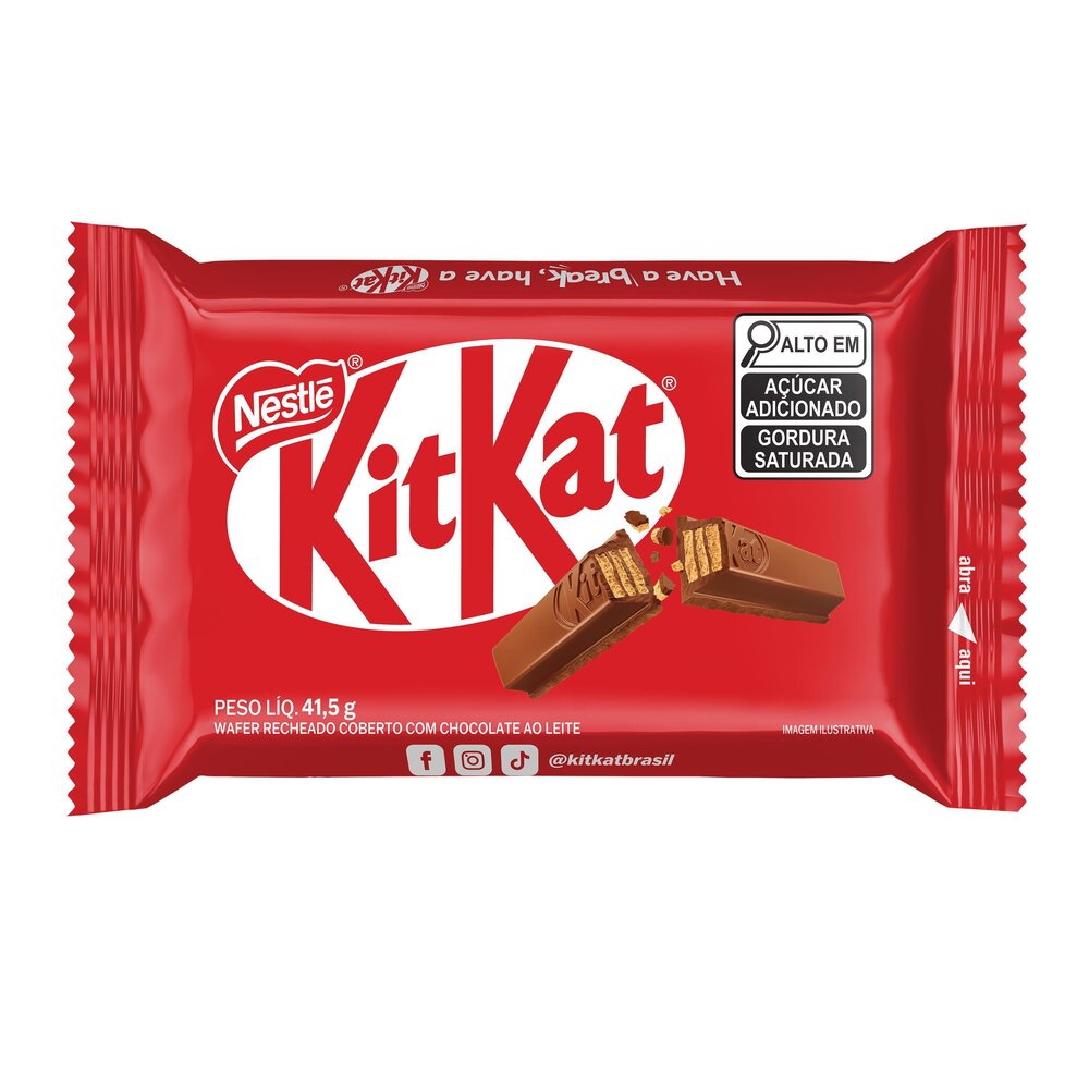 Chocolate Kitkat 4 Fingers Ao Leite 24x41,5g