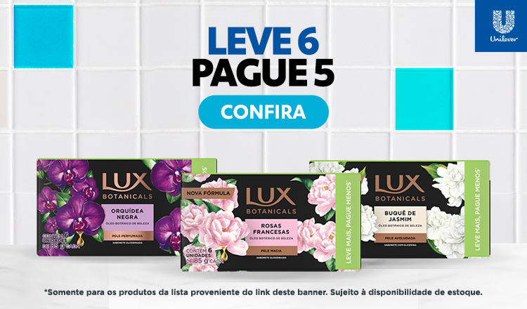 Sabonete Lux 85g Leve 6 Pague 5 21/09