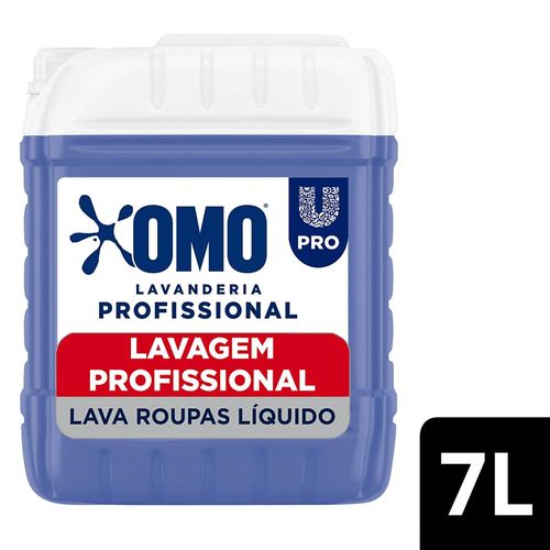 Lava Roupas Líquido OMO Lavanderia Profissional Lavagem Profissional 7 L