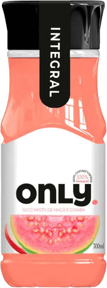 Suco Only Integral Goiaba e Maçã 300ml