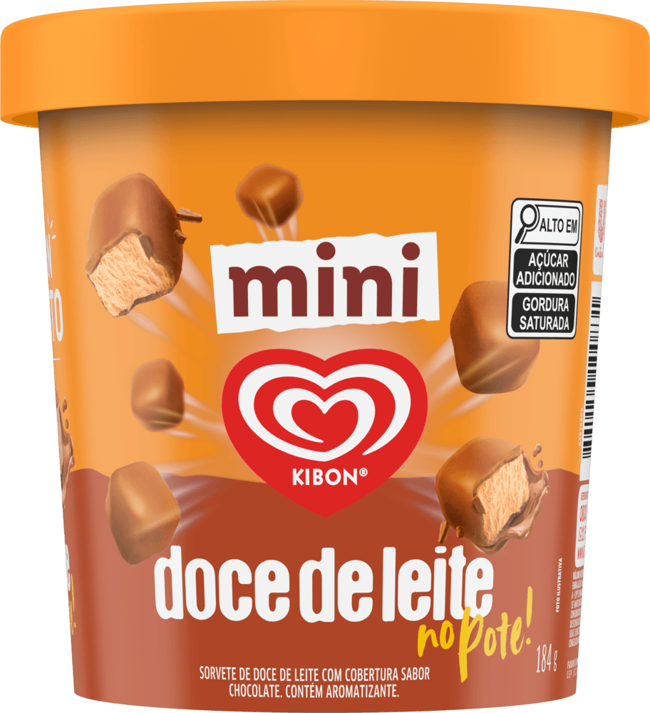 SORVETE KIBON ESKI-BON 184G-POTE DOCE DE LEITE