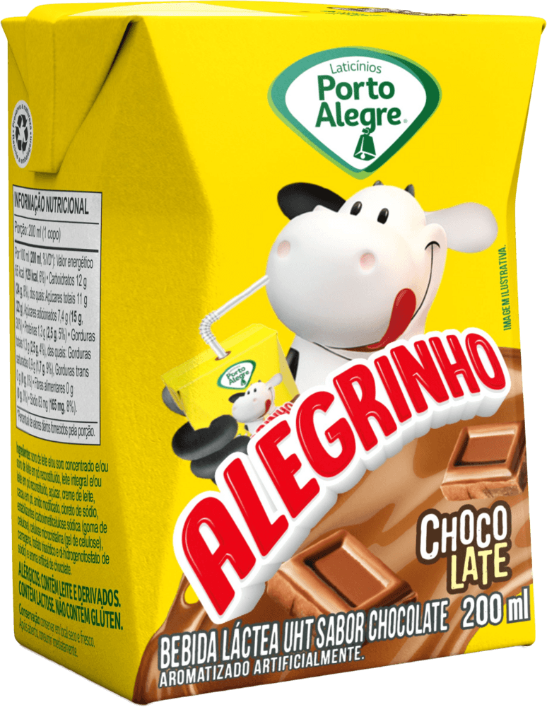 Bebida Láctea Alegrinho Porto Alegre Chocolate - Apoio Entrega V2