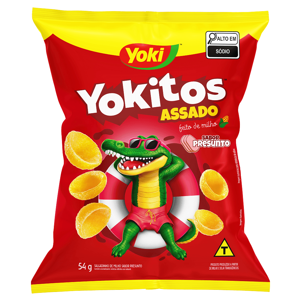 Salgadinho Yokitos Concha Presunto 54g