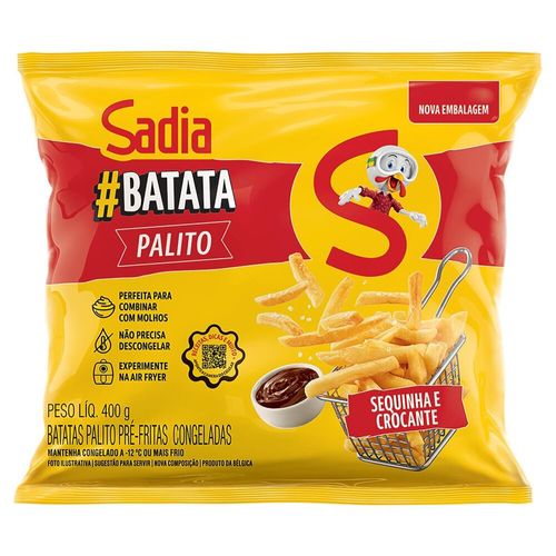 Batata-Palito-Pre-Frita-400g-Sadia Batata-Palito-Pre-Frita-400g-Sadia