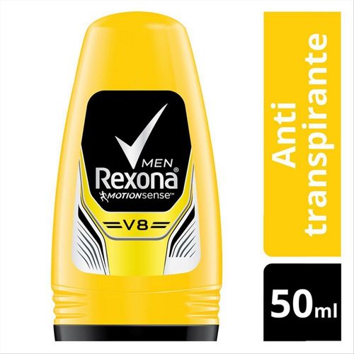 Antitranspirante-Roll-on-V8-72h-Rexona-Men-50ml Antitranspirante-Roll-on-V8-72h-Rexona-Men-50ml