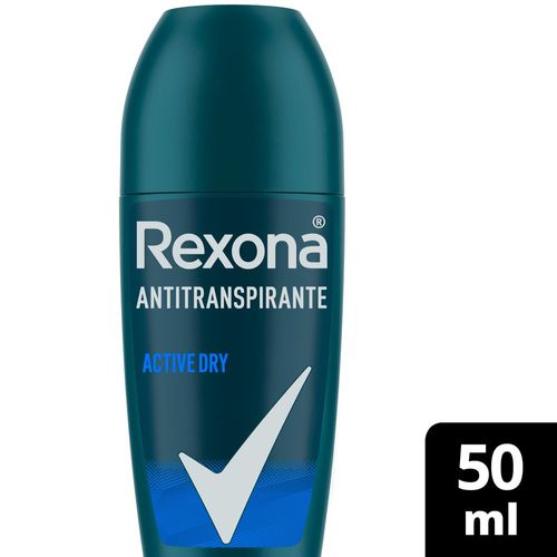 Antitranspirante Roll-On Active Dry 72h Rexona Men 50ml Antitranspirante Roll-On Active Dry 72h Rexona Men 50ml