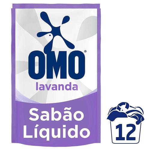 Sabão Líquido Refil Omo Lavanda 900ml.