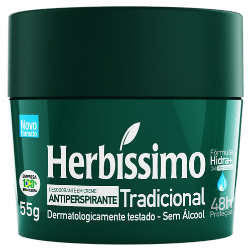 Desodorante-em-Creme-Antiperspirante-Tradicional-48h-Protecao-Herbissimo-55g Desodorante-em-Creme-Antiperspirante-Tradicional-48h-Protecao-Herbissimo-55g