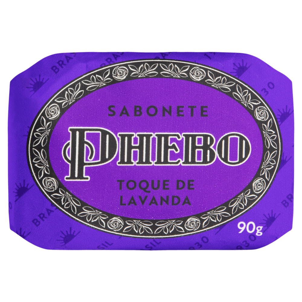 Sabonete Barra Vegetal Toque de Lavanda Phebo Envoltório 90g