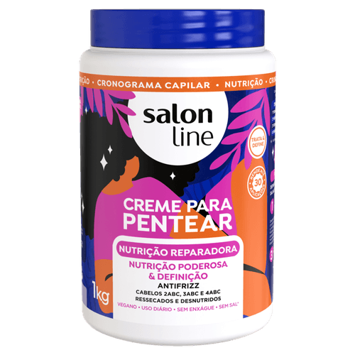 Creme-Para-Pentear-Nutricao-Reparadora-Salon-Line-1kg Creme-Para-Pentear-Nutricao-Reparadora-Salon-Line-1kg
