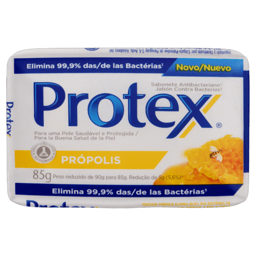 Sabonete-em-Barra-Antibacteriano-Propolis-Protex-Envoltorio-85g Sabonete-em-Barra-Antibacteriano-Propolis-Protex-Envoltorio-85g