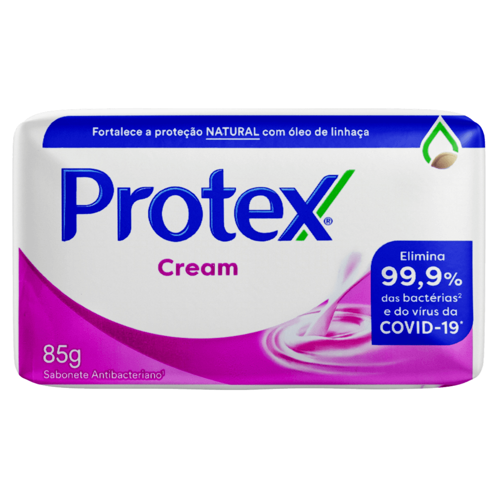 Sabonete Barra Antibacteriano Protex Cream Envoltório 85g