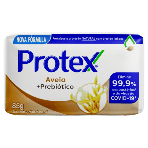 Sabonete-em-Barra-Antibacteriano-Aveia-e-Prebiotico-Protex-Envoltorio-85g Sabonete-em-Barra-Antibacteriano-Aveia-e-Prebiotico-Protex-Envoltorio-85g