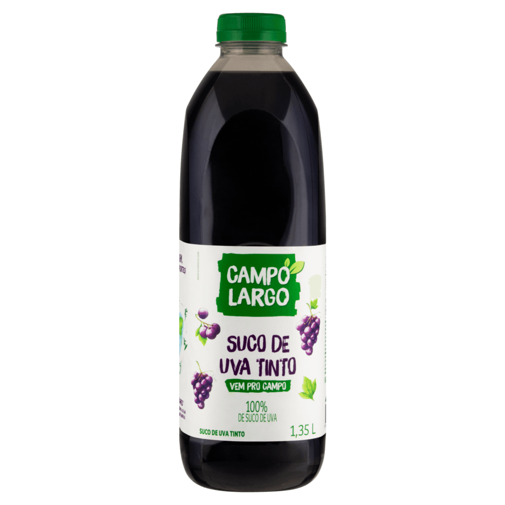Suco Uva Tinto Campo Largo Garrafa 1,35l