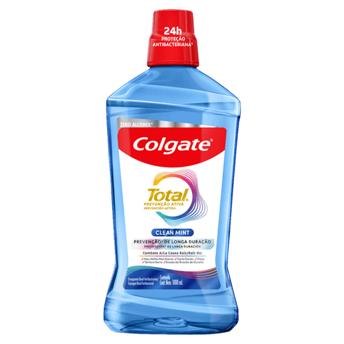 Enxaguante-Bucal-Antibacteriano-Zero-Alcool-Clean-Mint-Colgate-Total-12-Frasco-1l