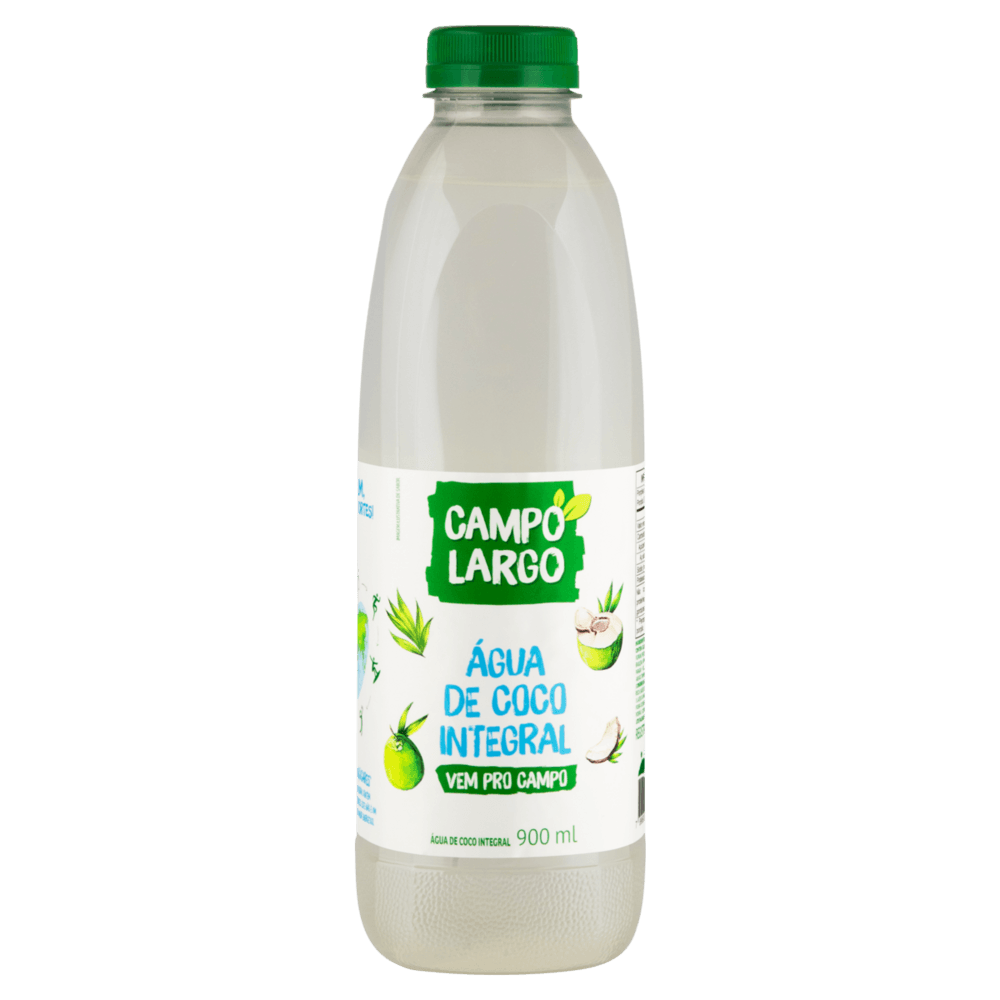 Água de Coco Integral Campo Largo Garrafa 900ml