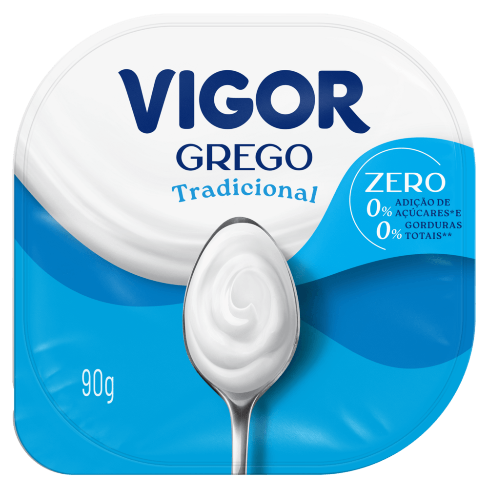 Iogurte Desnatado Grego Vigor 90g