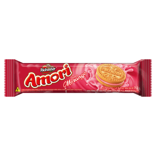 Biscoito-Recheio-Morango-Richester-Amori-712g Biscoito-Recheio-Morango-Richester-Amori-712g