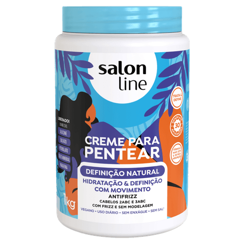 Creme-Para-Pentear-Salon-Line-Definicao-Natural-1Kg Creme-Para-Pentear-Salon-Line-Definicao-Natural-1Kg