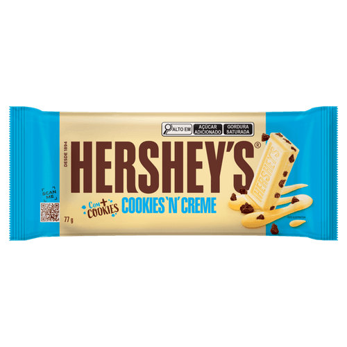 Chocolate-Branco-com-Biscoito-de-Chocolate-Cookies--n--Creme-Hershey-s-Pacote-77g