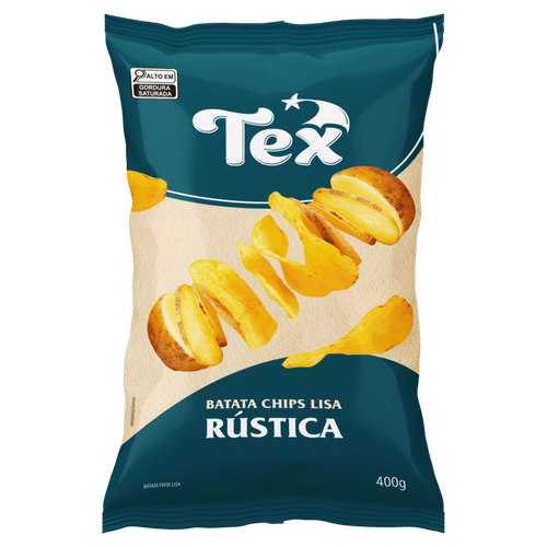 Batata-Chips-Tex-Rustica-400g Batata-Chips-Tex-Rustica-400g