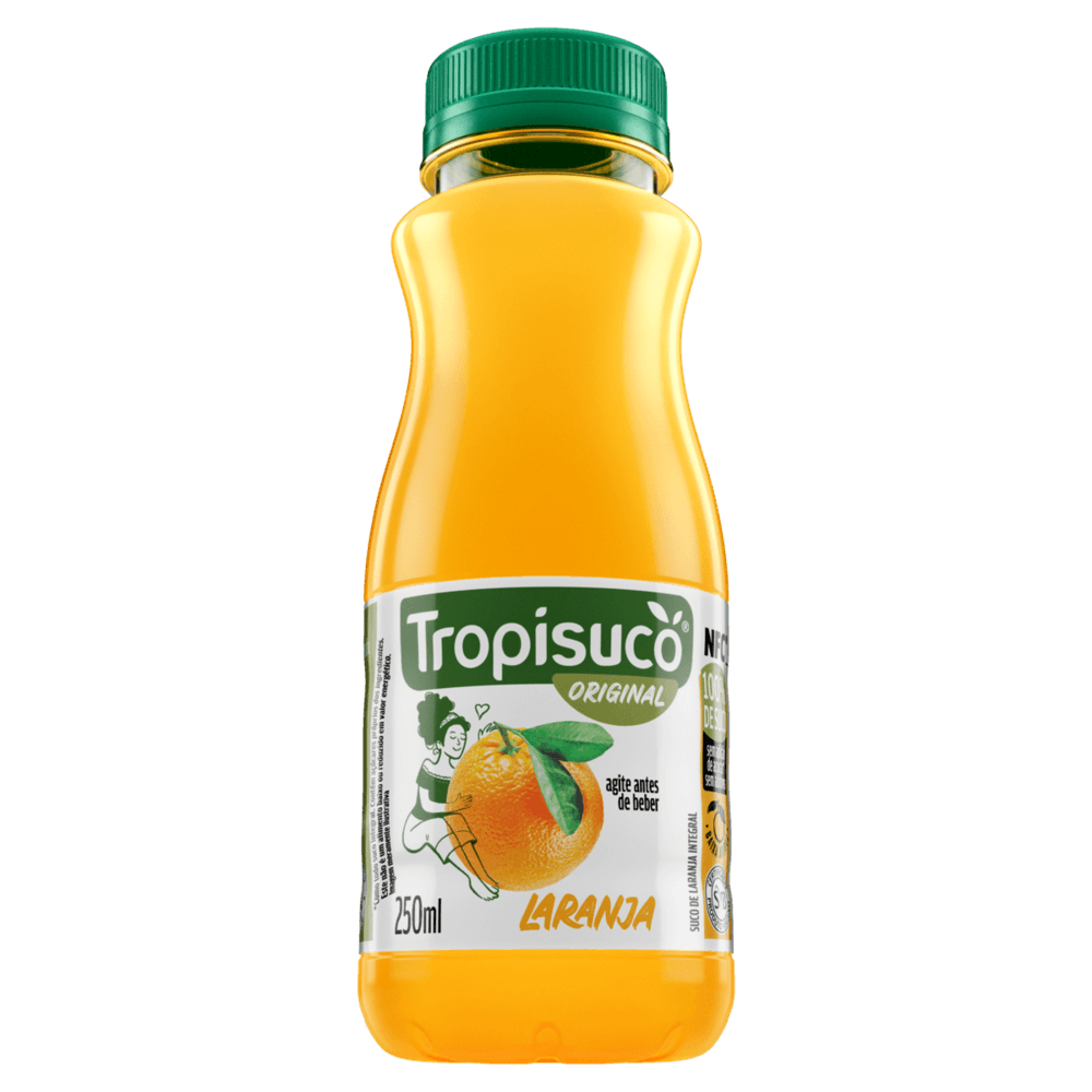 Suco Integral Laranja Tropisuco Original Garrafa 250ml