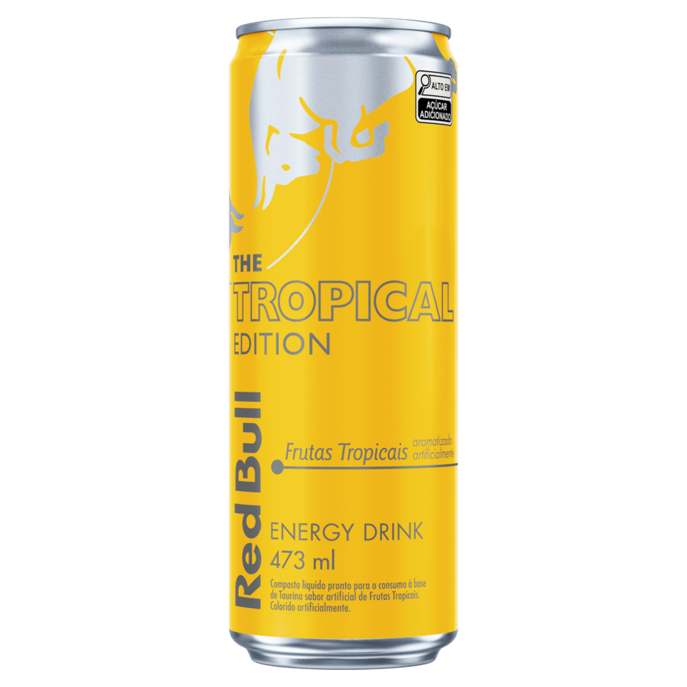 Energético Frutas Tropicais Red Bull Lata 473ml The Tropical Edition