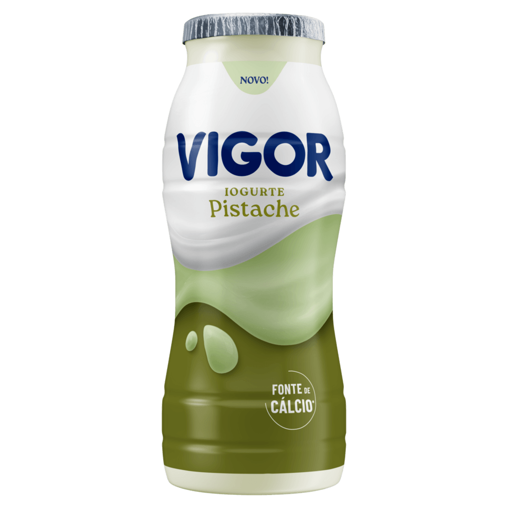 Iogurte Parcialmente Desnatado Pistache Vigor Frasco 170g