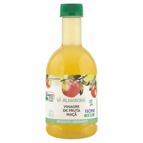 Vinagre-de-Fruta-Maca-Organico-Almaromi-Frasco-400ml Vinagre-de-Fruta-Maca-Organico-Almaromi-Frasco-400ml