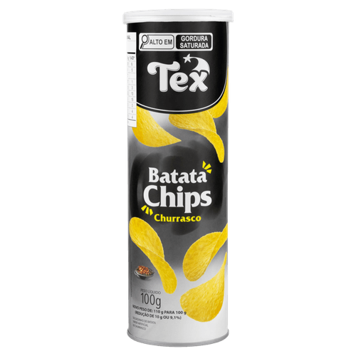 Batata-Chips-Tex-Tubo-Churrasco-100g- Batata-Chips-Tex-Tubo-Churrasco-100g-