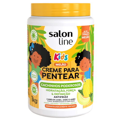 CREME--PENTEAR--SALON-LINE--KIDS-CACHINHOS-PODEROSOS-MELAO-1KG CREME--PENTEAR--SALON-LINE--KIDS-CACHINHOS-PODEROSOS-MELAO-1KG
