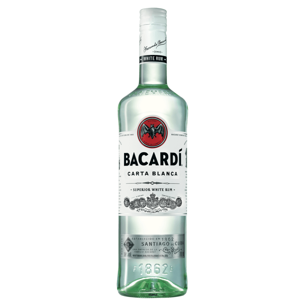 Rum Brasileiro Carta Branca Bacardí Garrafa 700ml