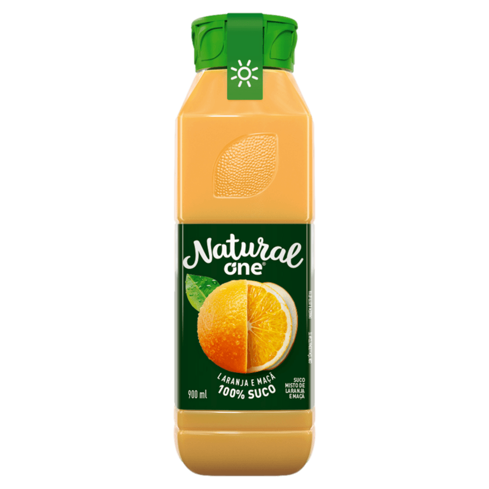 Suco Laranja e Maçã Natural One Ambiente Garrafa 900ml
