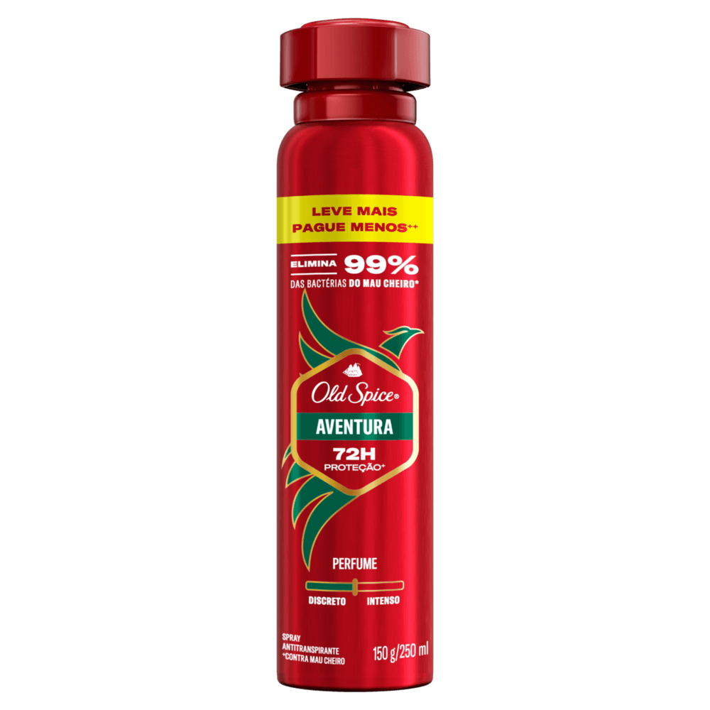 Antitranspirante Aerossol Aventura Old Spice 250ml Spray Leve Mais Pague Menos