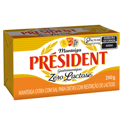MANTEIGA-PRESIDENT-200G-TA-EX-C-SAL-ZERO-LACTOSE MANTEIGA-PRESIDENT-200G-TA-EX-C-SAL-ZERO-LACTOSE