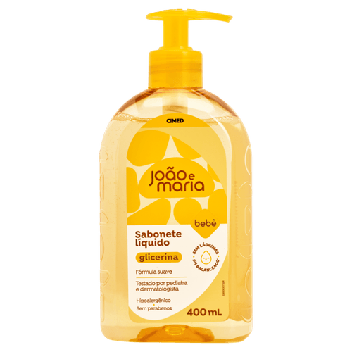 SABONETE--LIQUIDO--INFANTIL-JOAO-E-MARIA-400ML-FR-GLICERINADO SABONETE--LIQUIDO--INFANTIL-JOAO-E-MARIA-400ML-FR-GLICERINADO