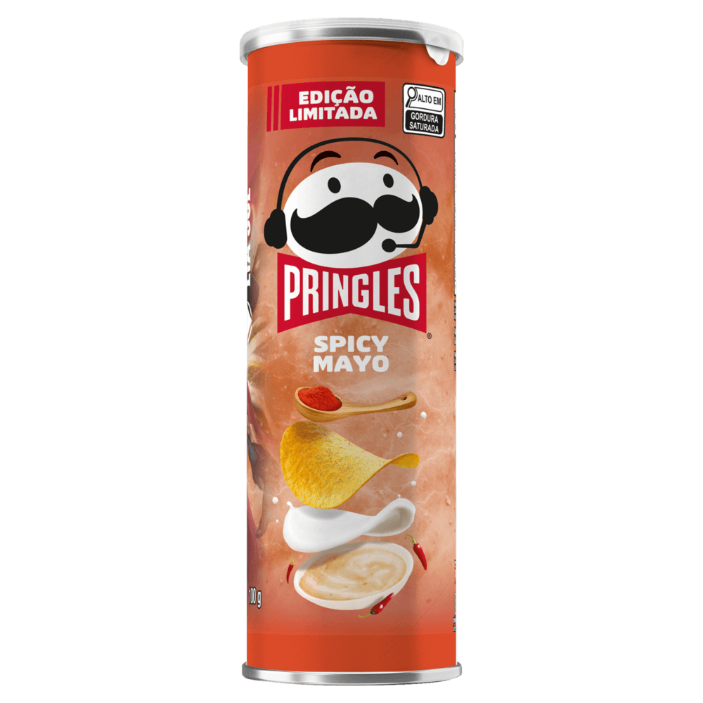 Salgadinho de Batata Spicy Mayo LOL LTA Sul Pringles Tubo 100g