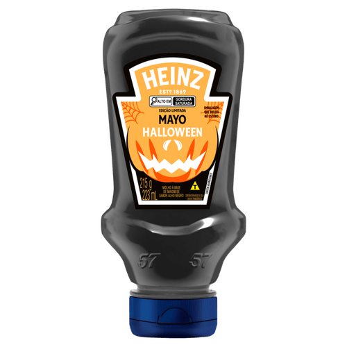 MAIONESE-HEINZ-HALLOWEEN-215G---ALHO-NEGRO MAIONESE-HEINZ-HALLOWEEN-215G---ALHO-NEGRO