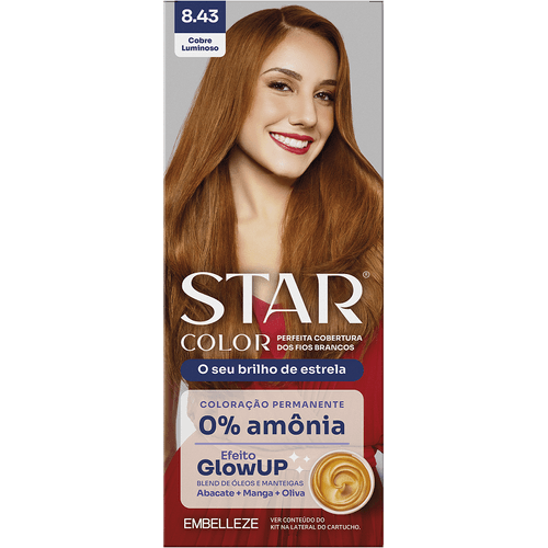 TINT-PERM-STAR-COLOR-COBRE-LUMINOSO-8.43 TINT-PERM-STAR-COLOR-COBRE-LUMINOSO-8.43