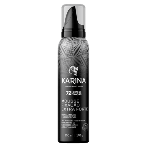 MOUSSE-PARA-CABELO-KARINA-FIXACAO-EXTRA-FORTE-150ML MOUSSE-PARA-CABELO-KARINA-FIXACAO-EXTRA-FORTE-150ML