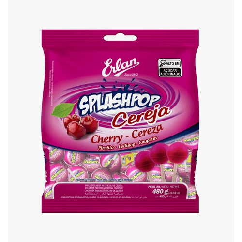 PIRULITO-ERLAN-SPLASHPOP-CEREJA-480GRAMAS PIRULITO-ERLAN-SPLASHPOP-CEREJA-480GRAMAS
