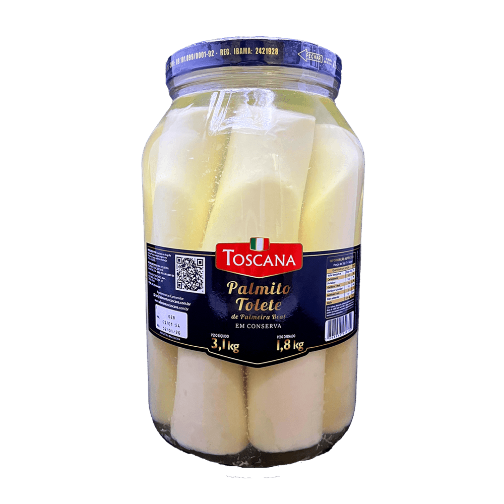 PALMITO PALMEIRA REAL TOSCANA TOLETE 3,1KG