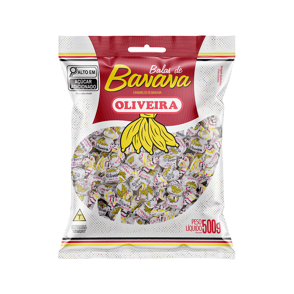 BALA BANANA OLIVEIRA 500G-PC